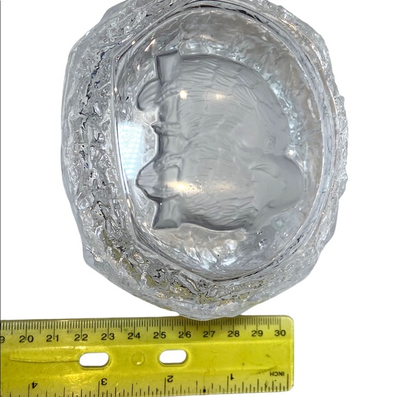 Cristal d'Arques les Inseparables Crystal Trinket Box Frosted Etched Love Birds - Picture 2 of 8